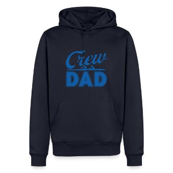 Rameurs par équipe Rameurs par équipe Rameurs - Sweat à capuche Premium bio Homme - bleu marine - Devant - Nico (187cm)
