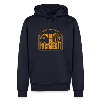 Hausvorstellung Inneneinrichtung Innenarchitekt Ge - Männer Premium Bio Hoodie - Navy - Vorne - Nico (187cm)