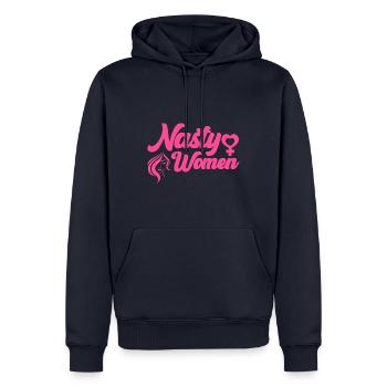 Rechte der Frauen Ermächtigung Feministisch Gesche - Männer Premium Bio Hoodie - Navy - Vorne - Nico (187cm)