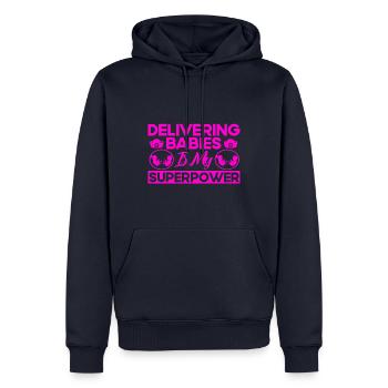 Obstetrician Obstetrician Doula Gift - Men’s Premium Organic Hoodie - navy - Front - Nico (187cm)