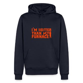 Glasbläser Glasarbeiter Glasbläserei Geschenk - Männer Premium Bio Hoodie - Navy - Vorne - Nico (187cm)