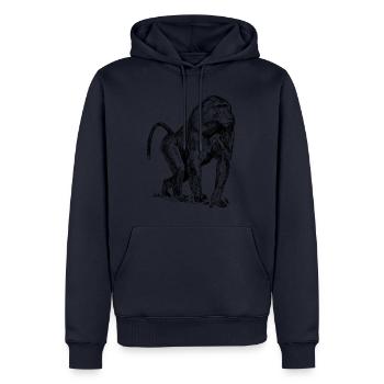 Monkey baboon - Men’s Premium Organic Hoodie - navy - Front - Nico (187cm)