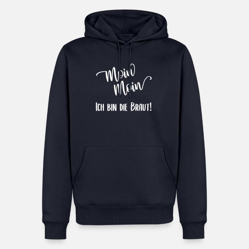 Ich bin die Braut! - Männer Premium Bio Hoodie - Navy
