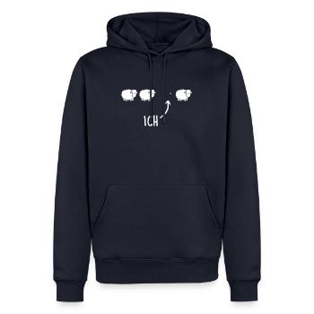 Schwarzes Schaf Sprichwort Witzig Ironie Schaf - Männer Premium Bio Hoodie - Navy - Vorne - Nico (187cm)