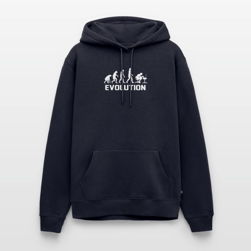 Computer PC Evolution Computer Scientist Programmer Men’s Premium Organic Hoodie