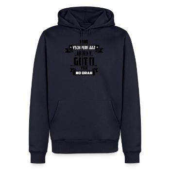 Keiner ist Perfekt aber My Götti - Männer Premium Bio Hoodie - Navy - Vorne - Nico (187cm)