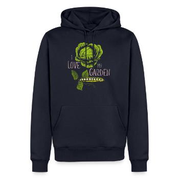 Vegetable garden - Men’s Premium Organic Hoodie - navy - Front - Nico (187cm)