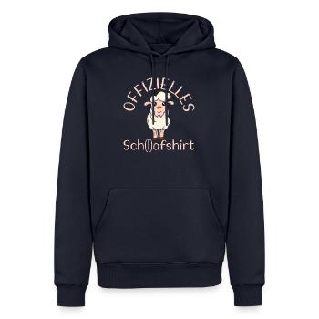 Flamingo Schlafshirt Pyjama - Männer Premium Bio Hoodie - Navy - Vorne - Nico (187cm)