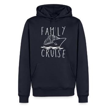 Familien Kreuzfahrt - Männer Premium Bio Hoodie - Navy - Vorne - Nico (187cm)