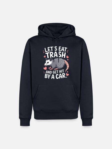 Opossum Possum Animal - Men’s Premium Organic Hoodie - navy