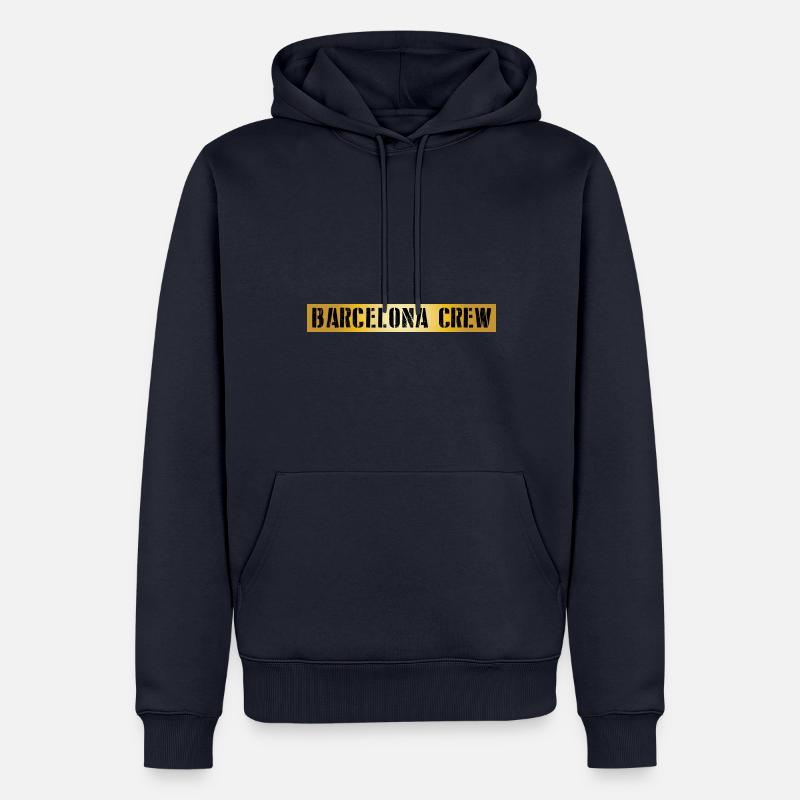 Équipage de Barcelone - Sweat à capuche Premium bio Homme - bleu marine