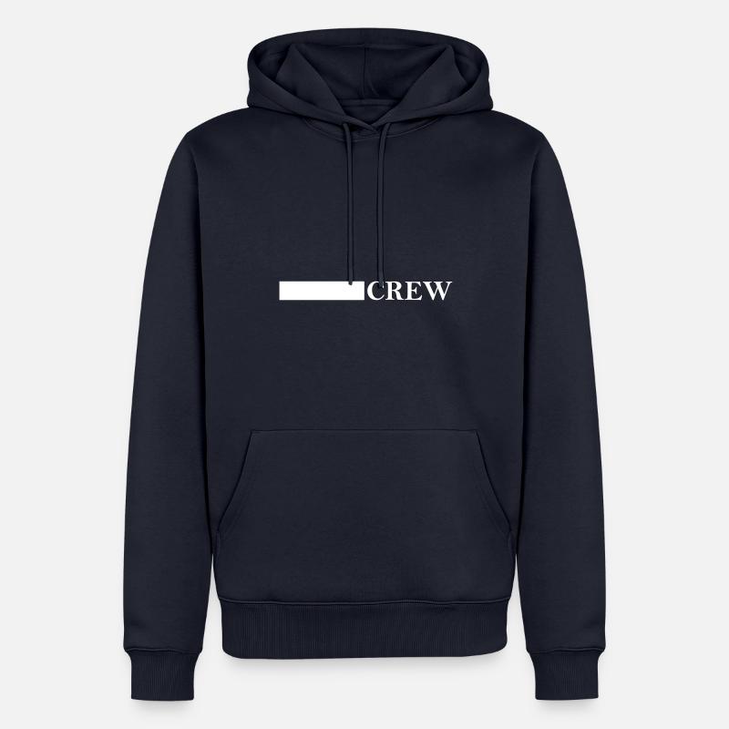 Conception de l’équipage - Sweat à capuche Premium bio Homme - bleu marine