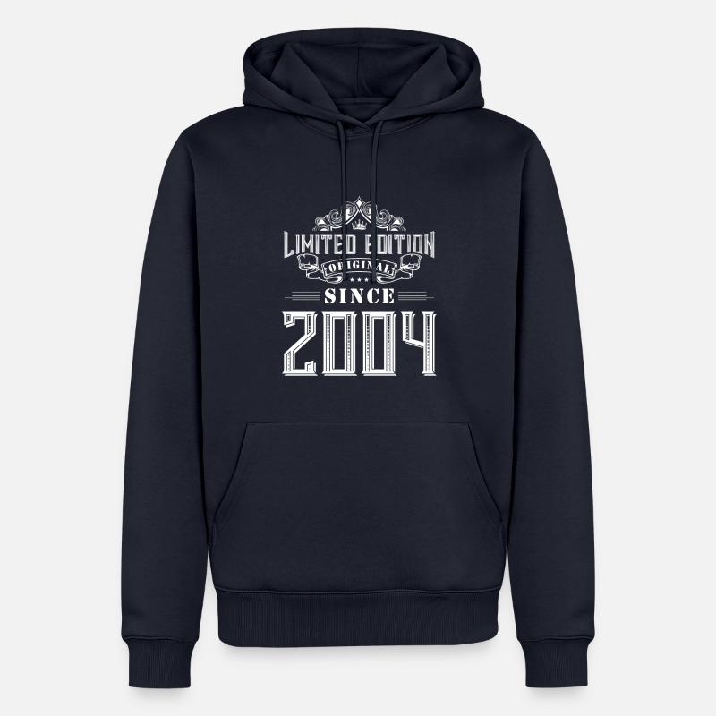 Édition limitée 2004 - Sweat à capuche Premium bio Homme - bleu marine