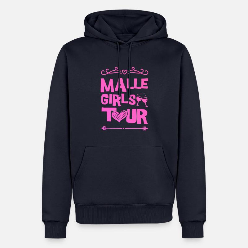 Malle Party Team - Männer Premium Bio Hoodie - Navy