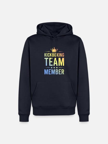 Kickboxing Team Bunt - Männer Premium Bio Hoodie - Navy