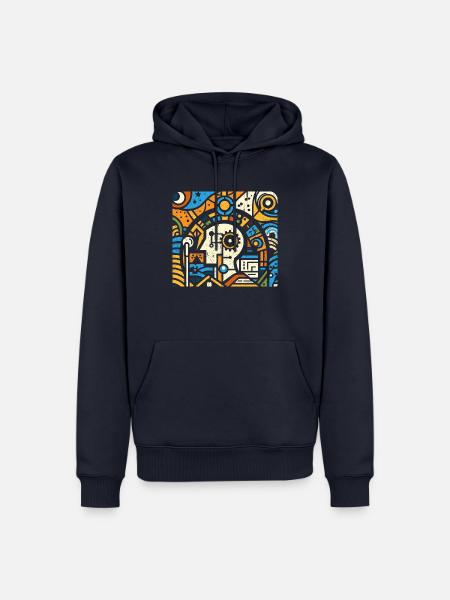 Cooles Techniker Kunst Geschenk - Männer Premium Bio Hoodie - Navy