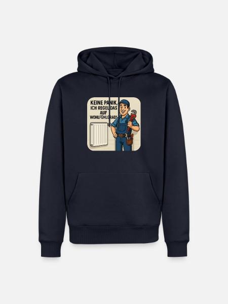 Heizungsbauer - Keine Panik.. - Männer Premium Bio Hoodie - Navy
