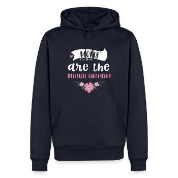 Moms are the ultimate caretakers - Männer Premium Bio Hoodie - Navy - Vorne - Nico (187cm)