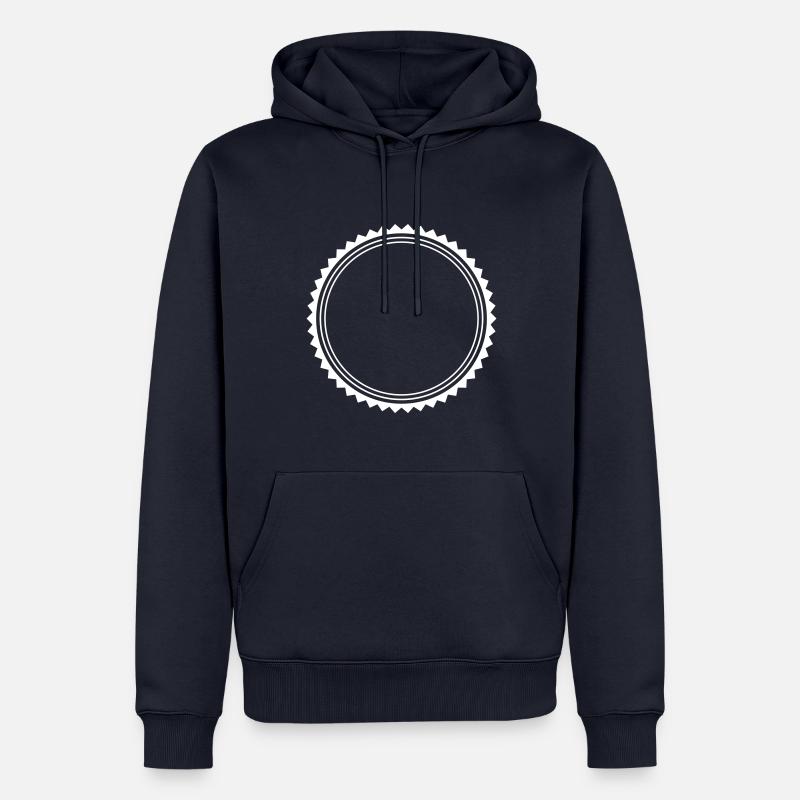kreis emblem - Männer Premium Bio Hoodie - Navy