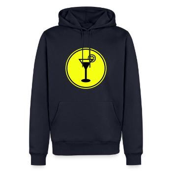 Alcool Tequilla - Sweat à capuche Premium bio Homme - bleu marine - Devant - Nico (187cm)