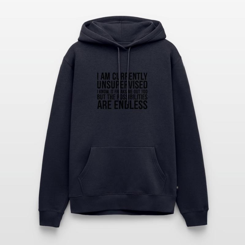 I am currently unsupervised I know It freaks m Männer Premium Bio Hoodie