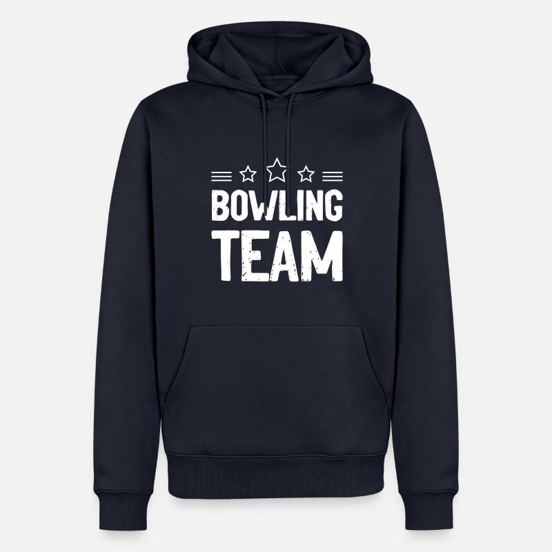 Bowling Team Mannschaft - Männer Premium Bio Hoodie - Navy