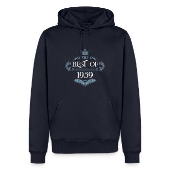 1959 best of - Männer Premium Bio Hoodie - Navy - Vorne - Nico (187cm)