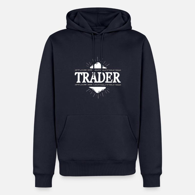 Trader Beruf - Männer Premium Bio Hoodie - Navy