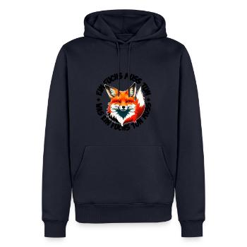 Ein Fuchs muss tun was ein Fuchs tun muss - Männer Premium Bio Hoodie - Navy - Vorne - Nico (187cm)