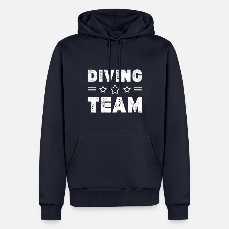 Diving Team - Männer Premium Bio Hoodie - Navy