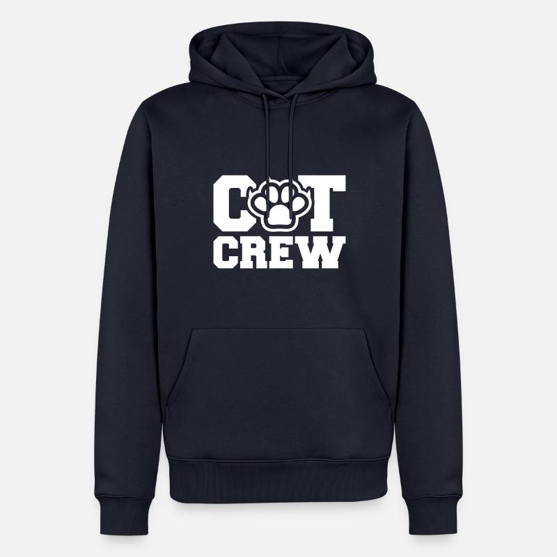 Équipage Cat - Sweat à capuche Premium bio Homme - bleu marine