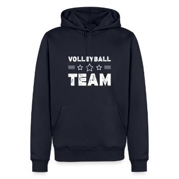 Volleyball Team - Männer Premium Bio Hoodie - Navy - Vorne - Nico (187cm)