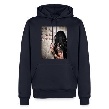 Bad Girl - Männer Premium Bio Hoodie - Navy - Vorne - Nico (187cm)