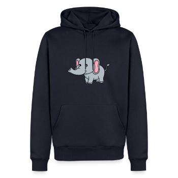 Elephant Comic - Men’s Premium Organic Hoodie - navy - Front - Nico (187cm)