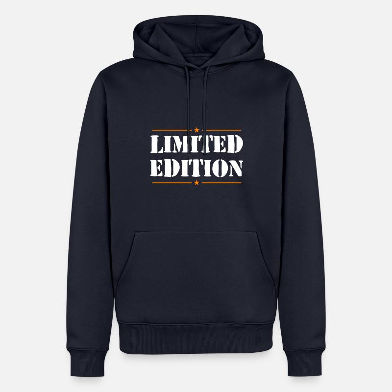 Slogan en édition limitée - Sweat à capuche Premium bio Homme - bleu marine
