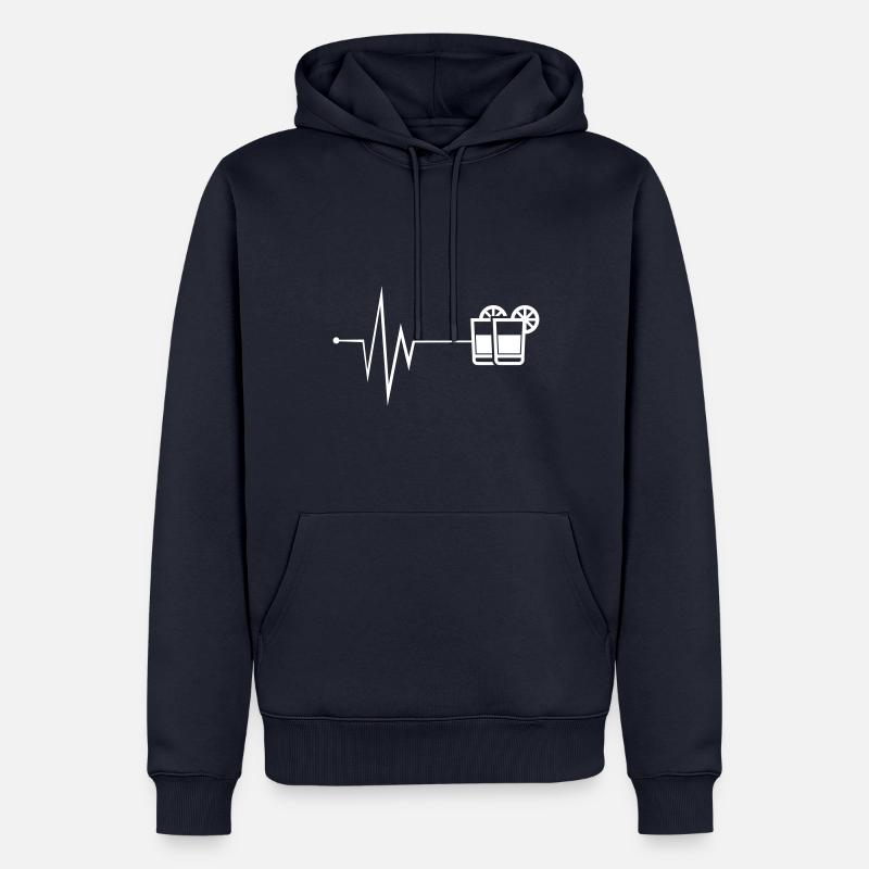 Tequila Pulse - Sweat à capuche Premium bio Homme - bleu marine