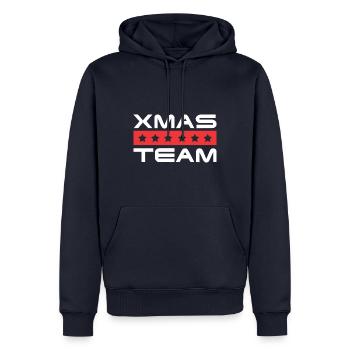 Xma's Crew - Men’s Premium Organic Hoodie - navy - Front - Nico (187cm)