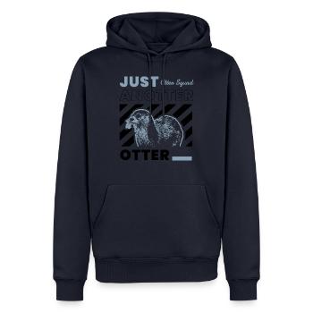 Anotter Otter Ironisches niedliches - Männer Premium Bio Hoodie - Navy - Vorne - Nico (187cm)