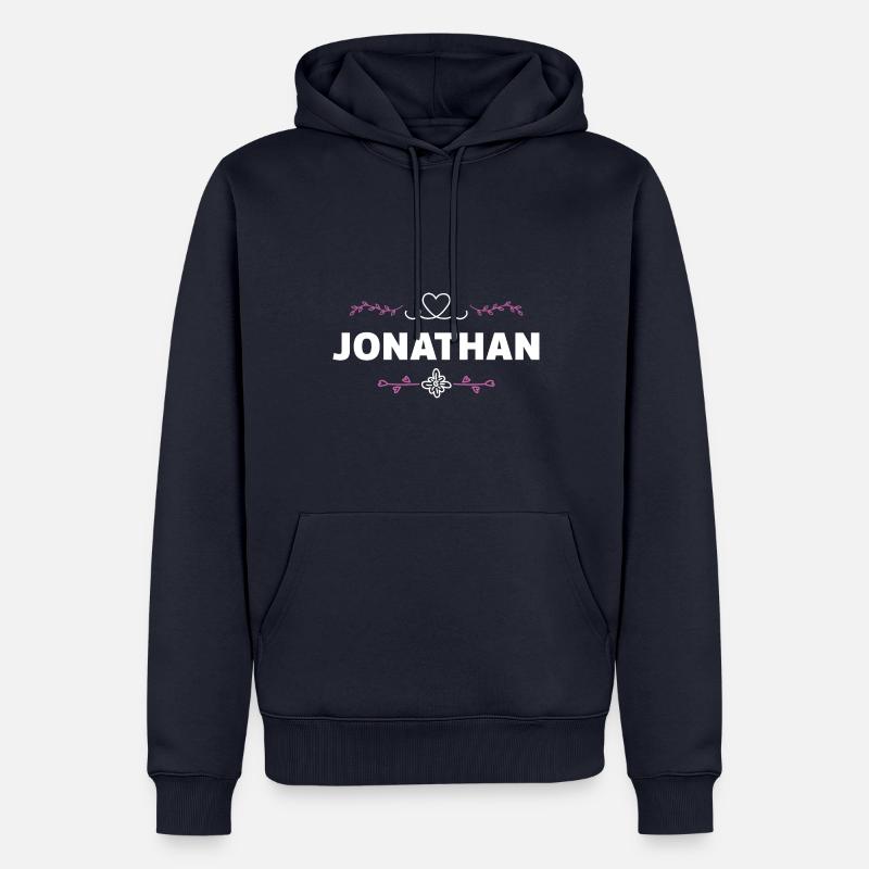 Jonathan - Männer Premium Bio Hoodie - Navy