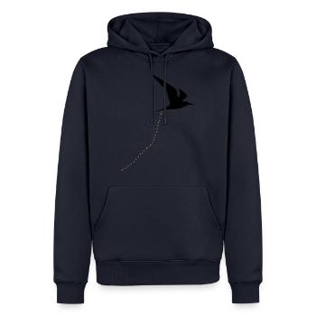 Kackvogel oiseaux merde oiseau merde 2c - Sweat à capuche Premium bio Homme - bleu marine - Devant - Nico (187cm)