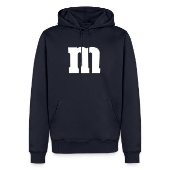 Kostüm M - Männer Premium Bio Hoodie - Navy - Vorne - Nico (187cm)