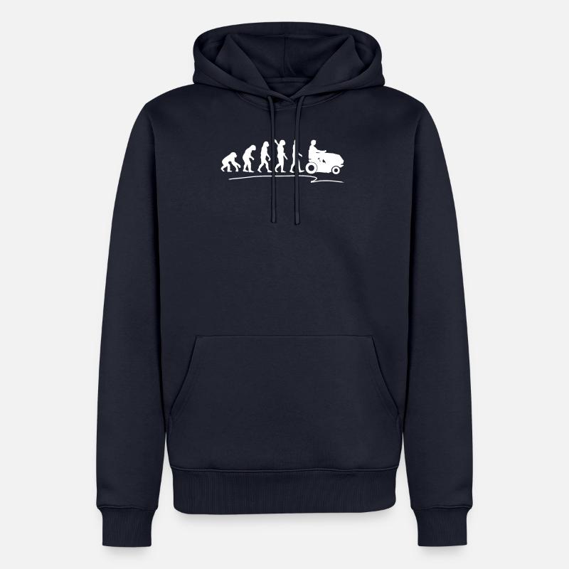 Jardinier évolution - Sweat à capuche Premium bio Homme - bleu marine