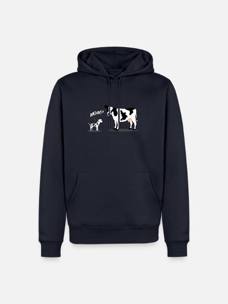 Dalmatiner Dalmatian Kuh Bauer lustiges Geschenk - Männer Premium Bio Hoodie - Navy