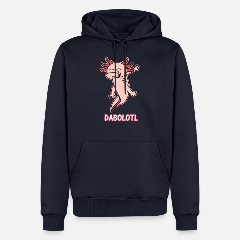 axolotl - Sweat à capuche Premium bio Homme - bleu marine