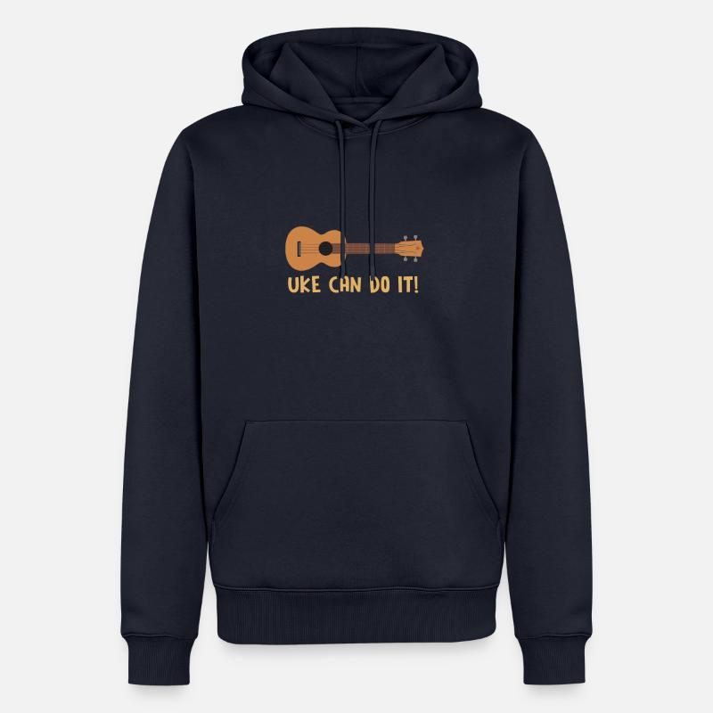 Uke kann es tun Ukelele - Männer Premium Bio Hoodie - Navy