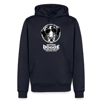 deutsche dogge - Männer Premium Bio Hoodie - Navy - Vorne - Nico (187cm)