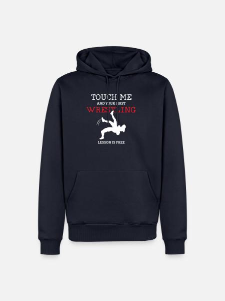 Wrestling Ringen Ringer Geschenk - Männer Premium Bio Hoodie - Navy