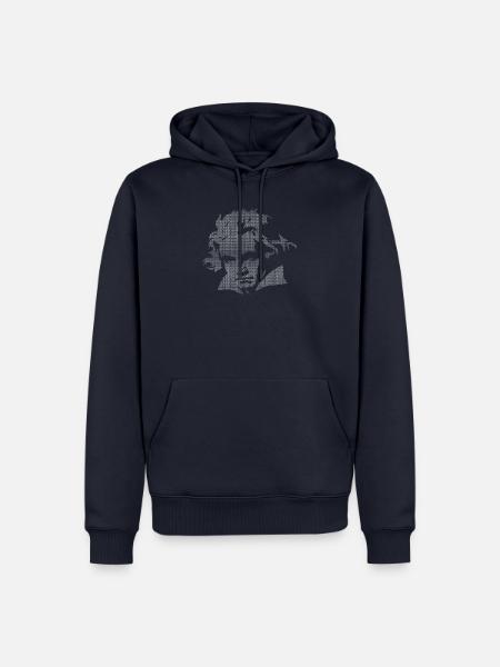 Ludwig van Beethoven Musik Komponist Genie - Männer Premium Bio Hoodie - Navy