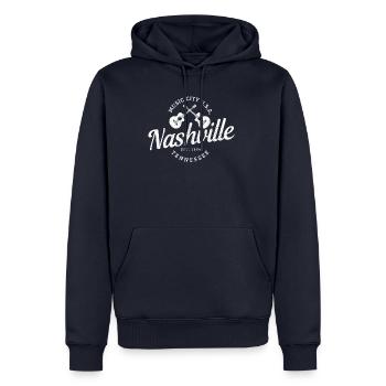Nashville Country Music Music City Tennessee - Men’s Premium Organic Hoodie - navy - Front - Nico (187cm)