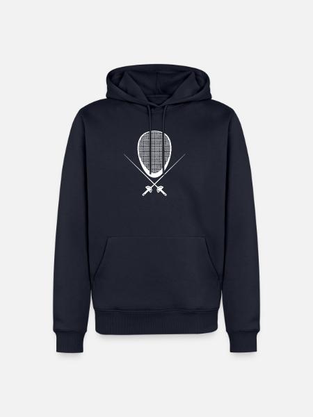 Fechten - Männer Premium Bio Hoodie - Navy